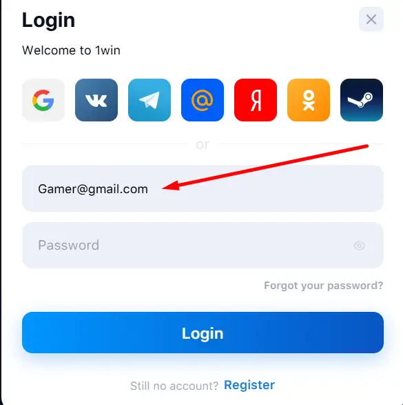 1win registration