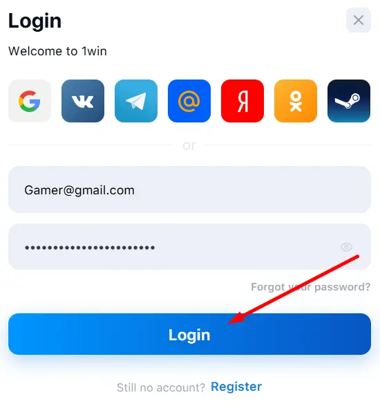 1win registration
